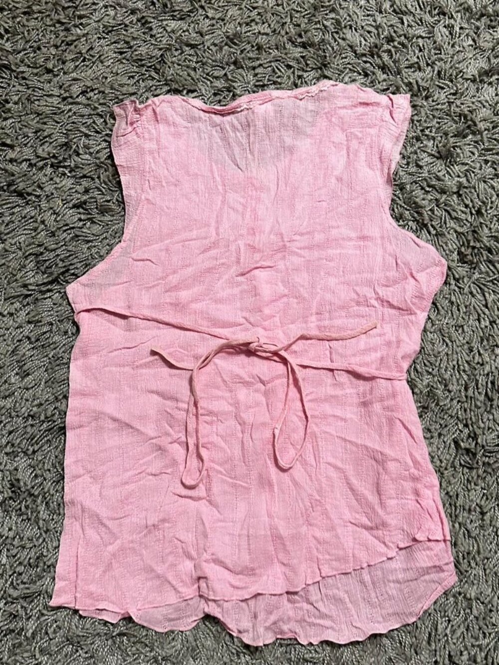 Boho Coquette Pink Blouse Size 3XL best Fits XL - Picture 4 of 6